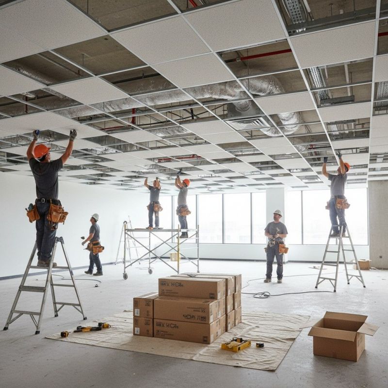 Ceiling Tile Installation